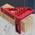 thumbnail image 2 of Escuadra de aluminio multifuncional con clavija para carpintería - Herramienta de medición y trazado de ángulos precisos (22.5°-75°), ideal para proyectos DIY y trabajos profesionales. Disponible en, 2 of 5