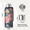 thumbnail image 7 of 20 Oz Pioneer Flower Coffee Tumbler Double Wall Insulated Stainless Steel Water Bottle | Metal Reusable Thermoses Flask with Cup Cap | Leak & Sweat Proof with Anti-Dust Lid, 7 of 7