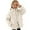 Beige, variant on Girls Jacket Solid Double Zipper Design Warm Outerwear Soft Shell Style Girls Coat Toddler Kids Spring Autumn All Match Casual Layering Top