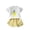 R80-Yellow, variant on RMGVDSD Baby Girl Summer Clothes Cute Print Short Sleeve Tee Shirt And Plaid Shorts Set Toddler Girls Outfit Soft Little Kids Clothing Sets 18-24 Months