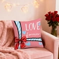 thumbnail image 2 of Housses de Coussin de la Saint-Valentin 45 cm x 45 cm, Imprimé Recto Verso, Carreaux Rouges, Housse de Coussin de Sofa en Coton pour Chambre, Déco Maison, 2 of 6
