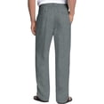 thumbnail image 5 of Horkkom Mens Linen Pants Elastic Waist Solid Color Pants Summer Breathable Casual Pants with Pockets Drawstring XXXL, 5 of 7