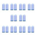 thumbnail image 2 of Empresas de dedos Mangas antideslizantes anti-dactilares a prueba de aceite Cubiertas a prueba de aceite Transpirables Plata Fibra sensible Guantes de jugador Azul 10 pares seitruly EL014574-02, 2 of 7