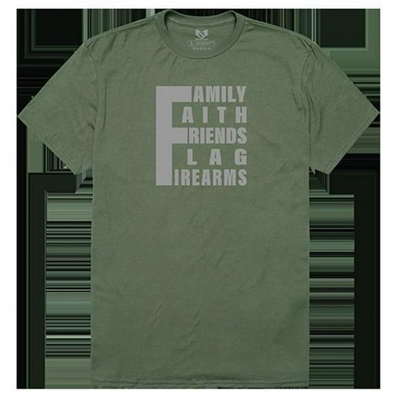 5 Things YDMW 1 Relaxed Graphic Tee Shirt, Olive - 2XL