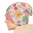 thumbnail image 7 of Beanie Hats for Men and Women, Pink Pastel Fruit Motif Patterns Adult Unisex Knit Hat Winter Warm Skull Cap, 7 of 7