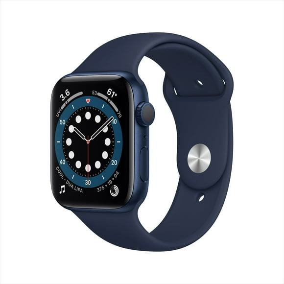 Restored Apple Watch Series 6 (GPS, 40mm) Blue Aluminum Case and Deep Navy Sport Band - Excellent (Certified Refurbished)