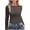 Grey, variant on Trendfront Womens Solid Crewneck T Shirts Long Sleeve Slim Fit Casual Fall Basic Layering Tee Tops Cool Weather Wear
