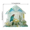 thumbnail image 2 of Acrylic Nativity Scene Ornament With Vibrant Colors For Holiday Decor And Display, 2 of 8