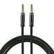 thumbnail image 1 of Cable Auxiliar 3,5mm Unique Bargains Nylon Trenzado Negro 5 Pies, 1 of 6
