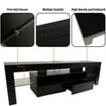 thumbnail image 4 of TV Stand with LED Lights for TVs up to 55 Inch, Entertainment Center with 2 Drawers, TV Console for Living Room, 4 of 8