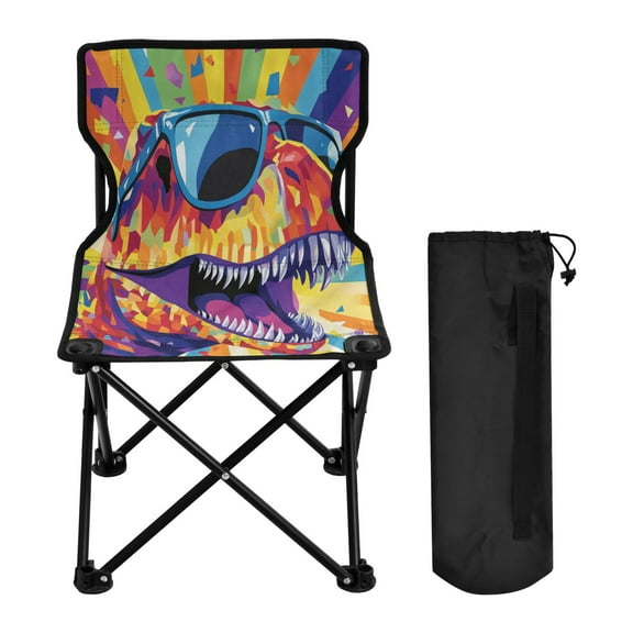 BZSMCE Camping Chairs Modern Rad Rex Pattern Folding chair