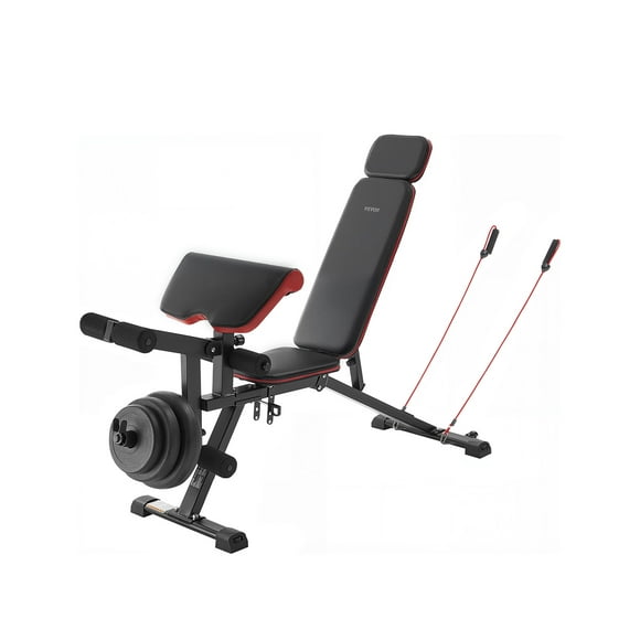 VEVOR Weight Bench Sit up Bench for Home Gym Strength Training Workout Adjustable