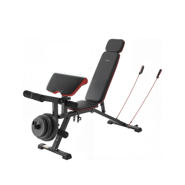 VEVOR Weight Bench Sit up Bench for Home Gym Strength Training Workout Adjustable