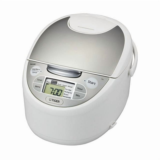 Cuiseur à riz Tiger JAX-S10U Micom avec plaque de cuisson Tacook, 5.5 Cups