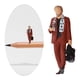 thumbnail image 4 of Diorama coleccionable de resina a escala 1/64, figura en miniatura de un jefe exitoso. Rojo A, 4 of 7