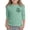 1-Mint Green1097, variant on Kiijoy Toddler Girls St. Patrick's Day T Shirt 3/4 Sleeve Clover Graphic Tee, Sizes 3-4