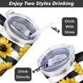 thumbnail image 5 of Sunflowers 40 OZ Tumbler Cup with Lid and Straw for Water Iced Tea Coffee Smoothie and More, 5 of 7