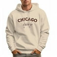 thumbnail image 2 of Men's 100% Cotton CHICAGO Hoodie 330g Thick Pocket Hood, 2 of 16