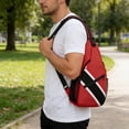thumbnail image 1 of Klonfd Backpack Crossbody With Shoulder Strap Features National Print Large Capacity Suitable For Outdoor Cycling And Traveling Suitable For Both, 1 of 6