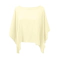thumbnail image 4 of Lightweight Chiffon Wrap Summer Beach Cover Up Soft Flowy Shawl Breathable Sun Scarf Versatile Evening Stole Dressy, XL, Yellow, 4 of 4