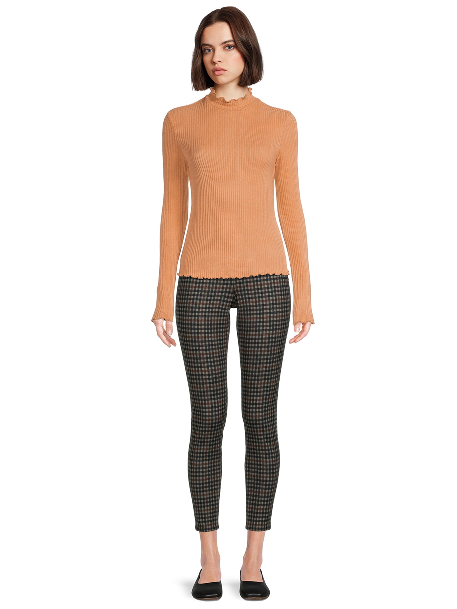 Self Esteem Juniors Mock Neck Ribbed Top