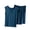 X070-Navy, variant on Censtreet Pajama Set for Women Modal 2 Piece Lounge Set Short Sleeve Tops and Shorts Soft Sleepwear