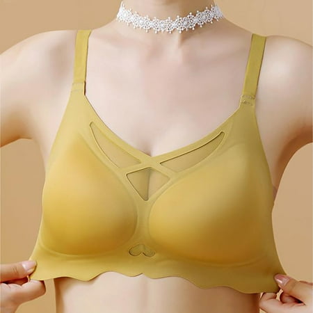 

Jsaierl Bras for Women Wireless Push Up T-shirt Bras Seamless Full Coverage Bralettes Stretch Everyday Full Figure Bras