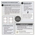 thumbnail image 2 of Cordless 2-inchFaux Wood Blind 46" Wide x 60" Long,(Soft White-Antique White),Smooth, Room Darkening, Horizontal Blinds for Living Room, Bedroom, Interior Door Windows, 2 of 2