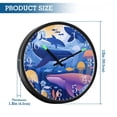 thumbnail image 3 of Voice Activated Clock with Glow Light 12 Inch Large Silent Wall Clock Battery Operated for Home Decor Whales and Dolphins Pattern, 3 of 8