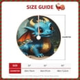 thumbnail image 2 of Fotbe Adorable Blue Baby Dragon Pattern Christmas Tree Skirt, Tree Skirts Plush Christmas Decorations, Christmas Tree Skirts Xmas Decorations Holiday Party Decor-30", 2 of 6