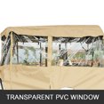 ZGBY 4 Passenger Golf Cart Cover Driving Enclosure Protection Universal