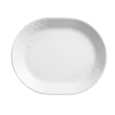 Corelle Cherish Embossed Glass 12.25" Serving Platter