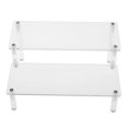 thumbnail image 2 of xinxixnxx Cosmetics Storage Rack Figure Display Shelf Step Acrylic Storage Rack Acrylic Shelf Organizer 2-Tier, 2 of 8