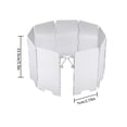 thumbnail image 5 of Stove Windscreen Foldable Windshield 9 Plates Outdoor Cooking Burner Portable Camping tool, 5 of 9