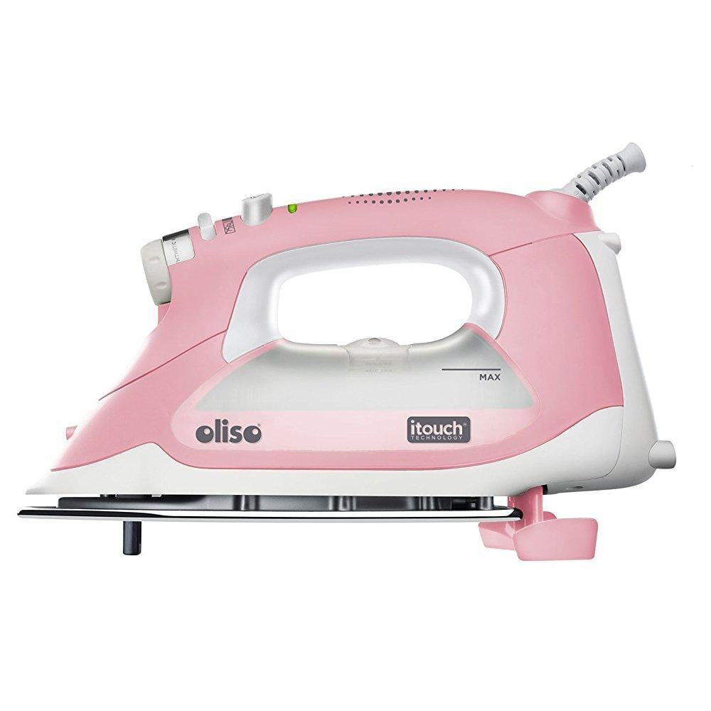 oliso tg1600 smart iron / steam iron pink color itouch self lifting