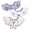 colorful butterfly t, variant on Baby Feeding Bib Embroidery Drooling Apron Newborns Burp Cloths Infant Supply Bib Strong Absorbent Cotton Soft Baby Bib