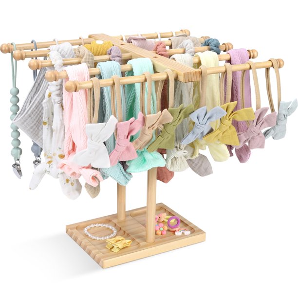 Soporte para diademas POVETIRE para niñas, lazos y diademas