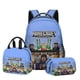 thumbnail image 1 of Minecraft Backpack Set for Students with Double Layer Pencil Case and Lunch Bag, 24 Styles, Waterproof School Supplies, 1 of 4