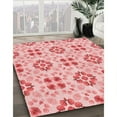 thumbnail image 2 of Ahgly Company Indoor Square Patterned Valentine Red Area Rugs, 8' Square, 2 of 6