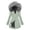 Light Blue, variant on Womens Winter Coats Mid Length Sherpa Fleece Lined Thick Warm Heavy Weight Slim Fit Basic Jackets Thickened Windproof Outerwear with Fuzzy Trim Hood Black L