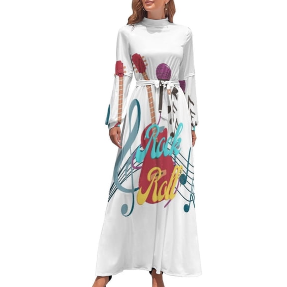 Rock n Roll Long Dress chic and elegant evening dress women's elegant loose dresses