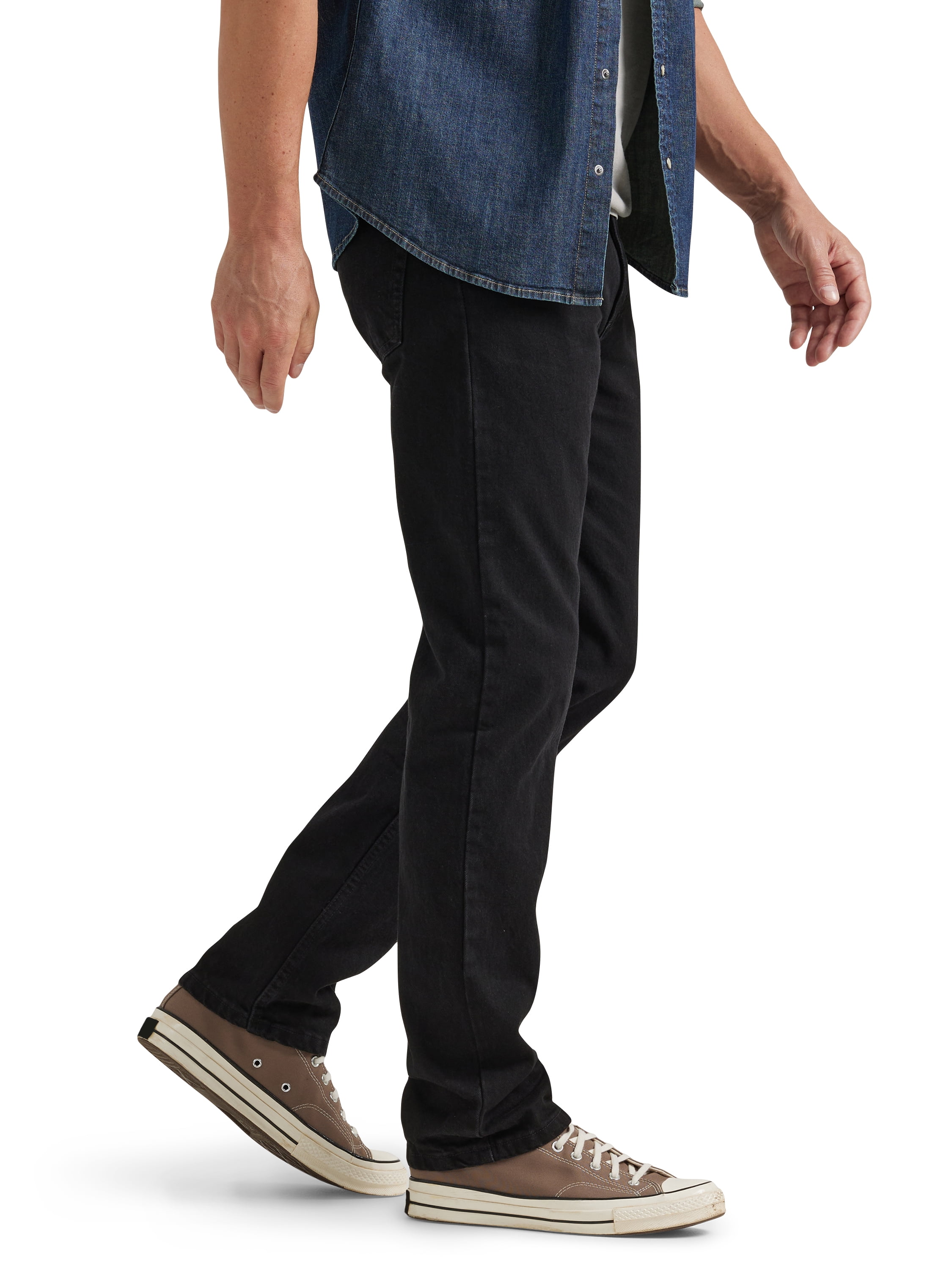 Wrangler Men's and Big Men's Regular Fit Cotton Jeans