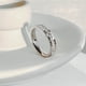 thumbnail image 1 of Luxury Rose Gold Double Rowed Square Zircon Stainless Steel Ring Women's Romantic Engagement Wedding Party Jewelry Women Gift, 1 of 5