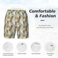 thumbnail image 5 of Lsque Mens Swim Trunks Fruit Pineapples Pattern - Bathing Suit Compression Liner - Beach Swim Shorts Swimwear - (S-3XL) - Stretch Quick Dry -XX-Large, 5 of 9