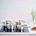 thumbnail image 2 of Brabantia Futura Recycled 4 Piece Cookware Set, Stainless Steel, 2 of 8