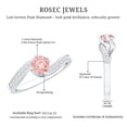 thumbnail image 5 of Rosec Jewels IGI Certified Lab Grown Pink Diamond Solitaire Engagement Ring 1 Ct (Fancy Pink Color and VS1 Clarity) - Womens Pink White Diamond Ring, 925 Sterling Silver, US 4.00, 5 of 8