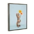 thumbnail image 3 of Stupell Industries Spring Bunny Floral Daffodils Holiday Photography Gray Floater Framed Art Print Wall Art, 3 of 6