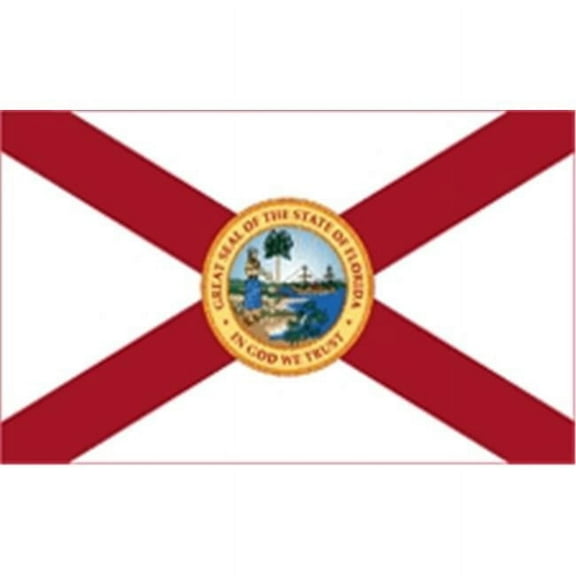 Annin Flagmakers 140950 2 ft. X 3 ft. Nyl-Glo Florida Flag