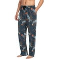 thumbnail image 4 of Men's Pajama Pants with Pockets Sleepwear Lounge Pants Stretch Casual Lobster, 4 of 6