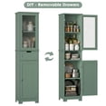 thumbnail image 5 of Homfa Narrow Kitchen Pantry Storage Cabinet, 67" Slim Pantry Cabinet with Drawer and Door, Space-Saving Freestanding Storage Cabinet for Small Place, Green, 5 of 7